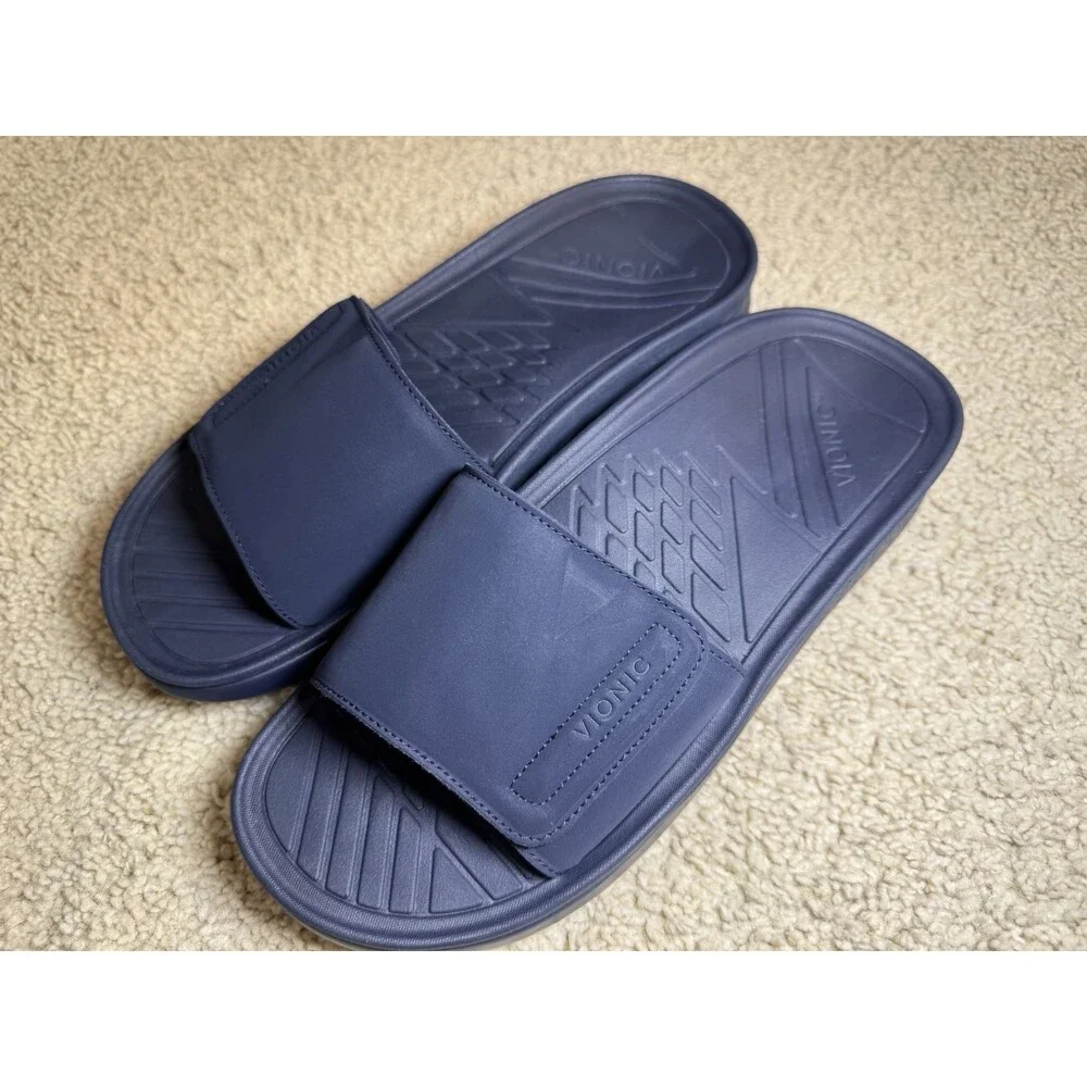 Vionic Unisex Rejuvenate Sandal Navy Blue Size Men’s US 11.5, Women’s US 13